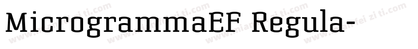 MicrogrammaEF Regula字体转换
